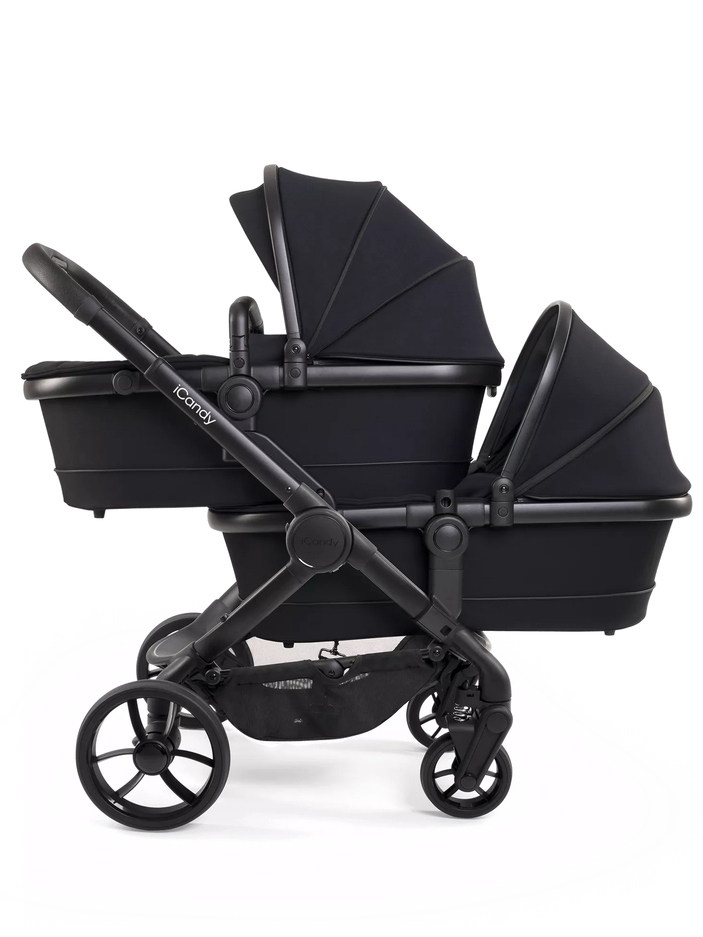 iCandy Peach 7 Twin Stroller and Bassinet Complete - Black