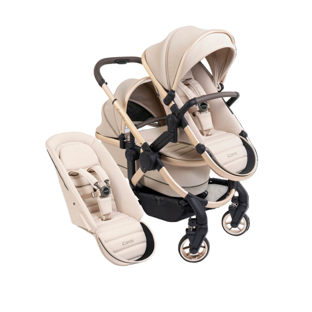 icandy pear double stroller iCandy Peach 7 Double Stroller and Bassinet