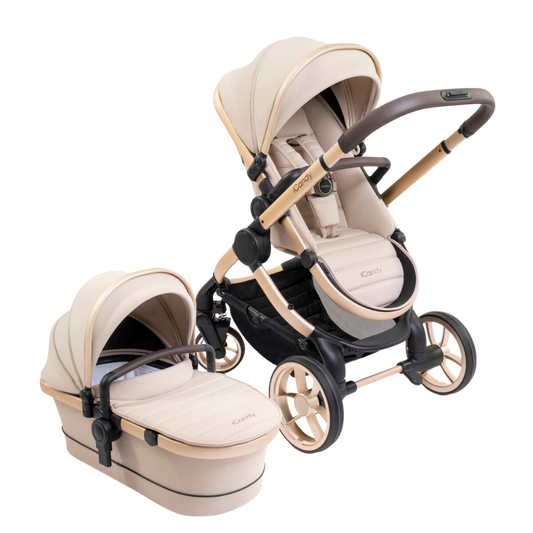 iCandy Peach Stroller and Bassinet in Biscotti