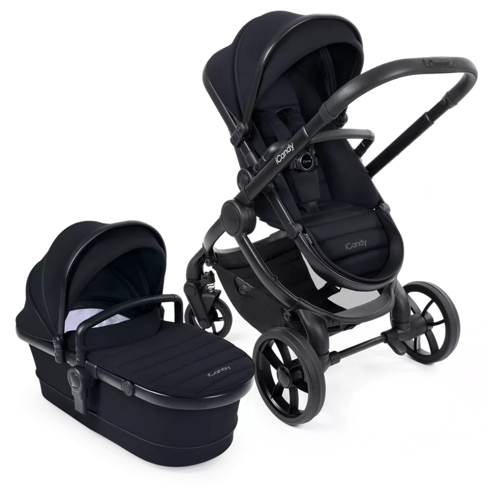 icandy travel stroller ICandy Peach 7 Black – Sleek Luxury Bassinet Stroller