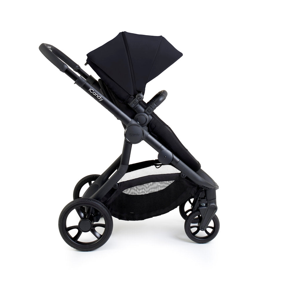 iCandy Orange 4 Stroller and Bassinet Complete Bundle - Black Edition