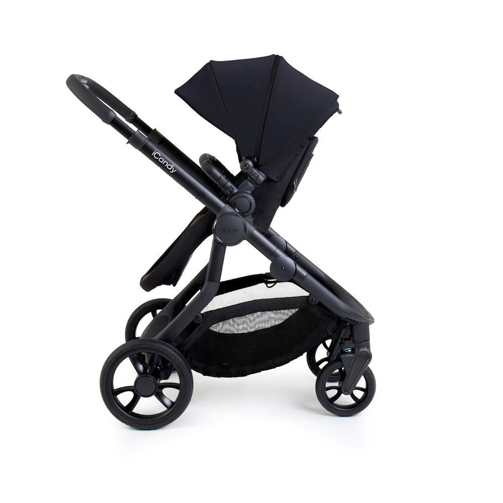 iCandy Orange 4 Stroller and Bassinet Complete Bundle - Black Edition
