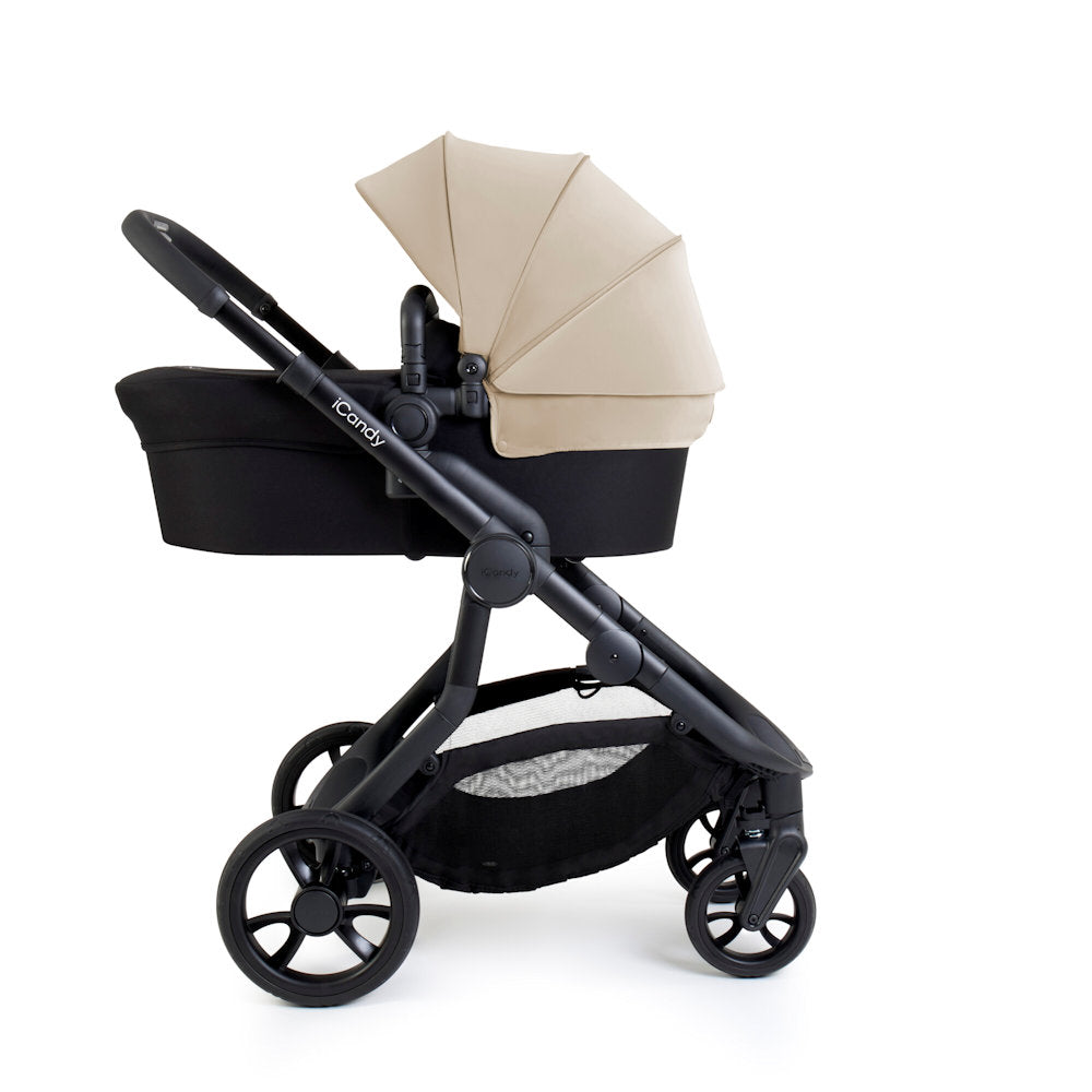 iCandy Orange 4 Stroller and Bassinet Complete Bundle - Latte