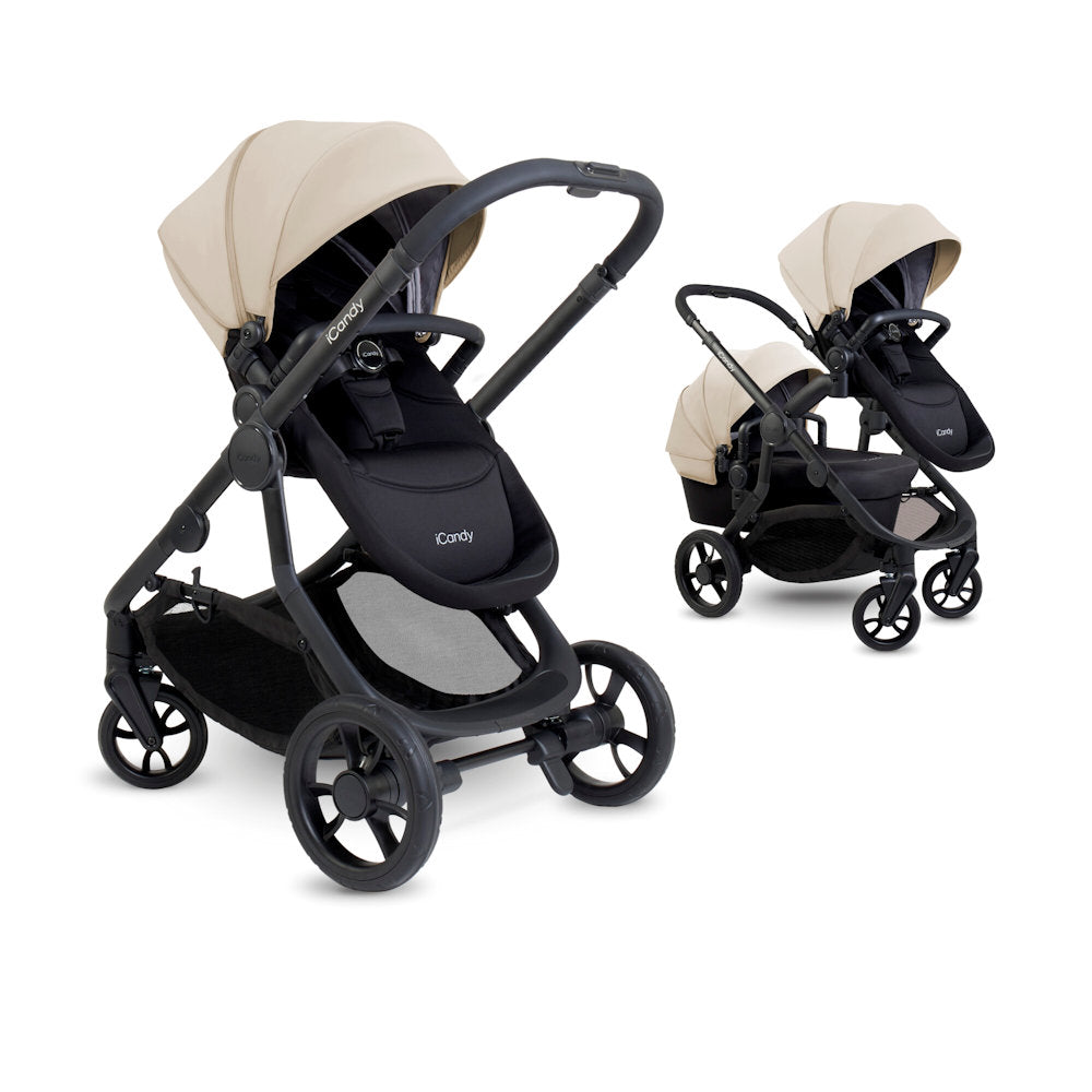 iCandy Orange 4 Stroller and Bassinet Complete Bundle - Latte