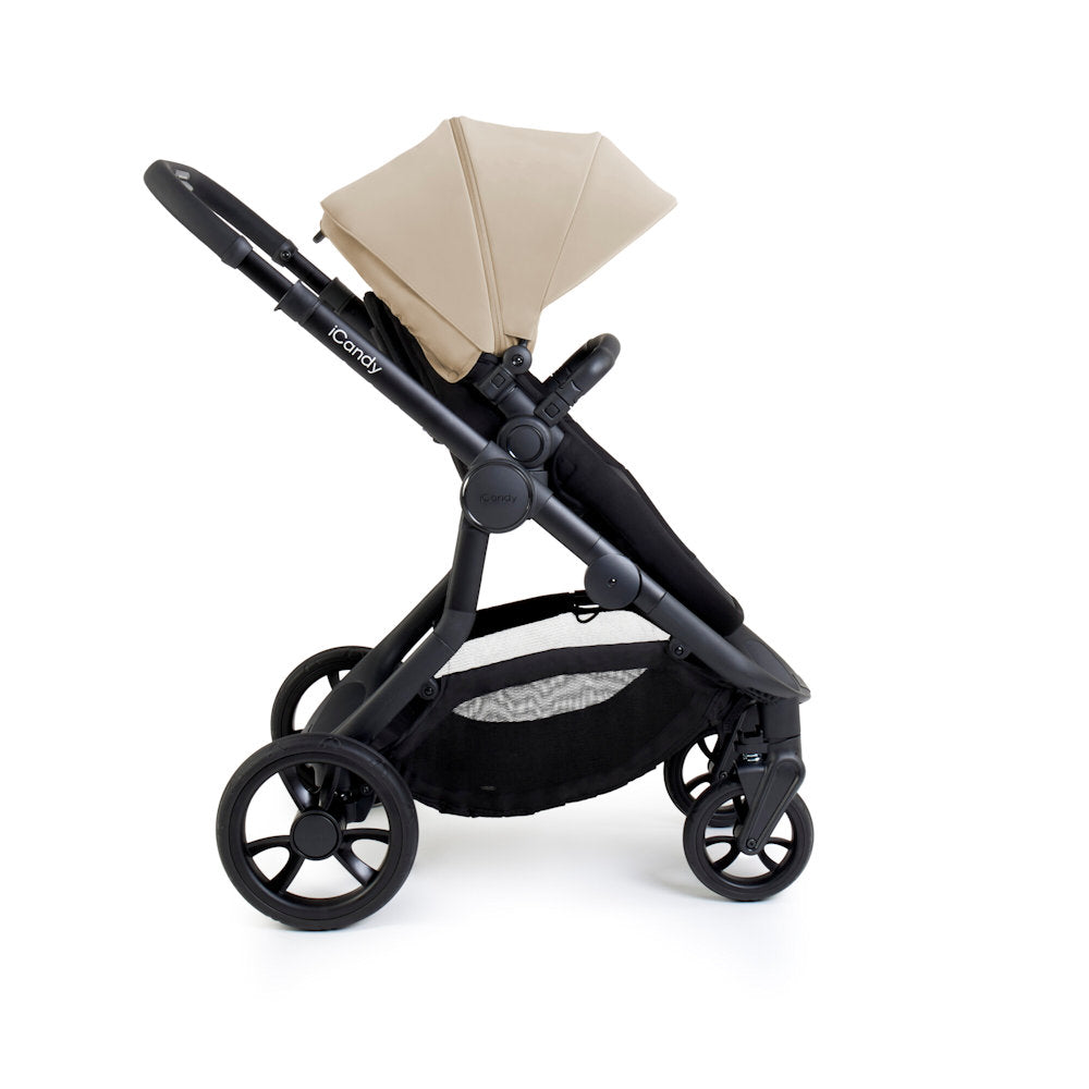 iCandy Orange 4 Stroller and Bassinet Complete Bundle - Latte