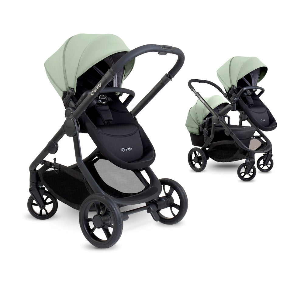 iCandy Orange 4 Stroller and Bassinet Complete Bundle - Pistachio