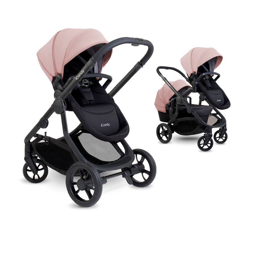 iCandy Orange 4 Stroller and Bassinet Complete Bundle - Rose