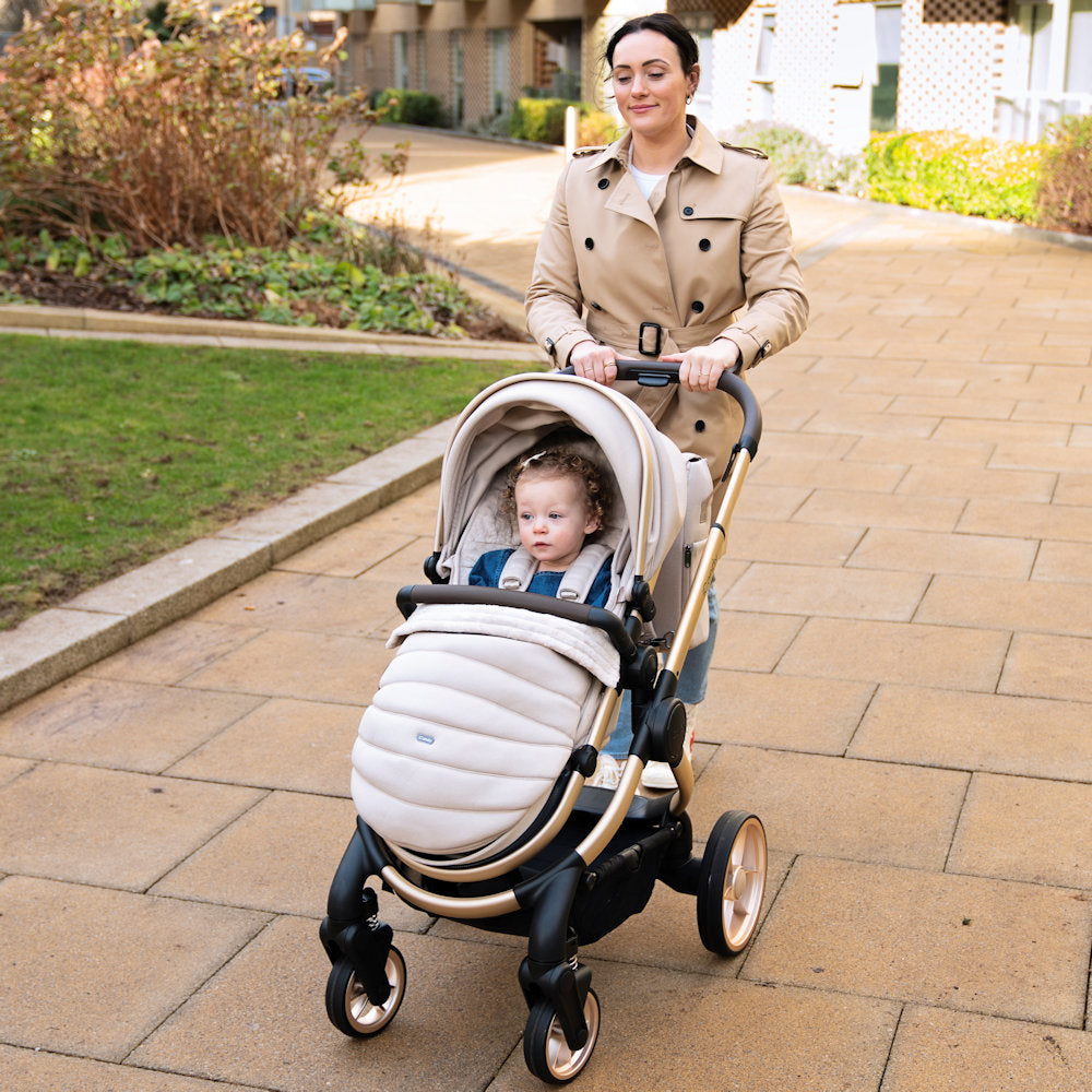 iCandy Peach 7 Double Stroller and Bassinet Complete - Biscotti