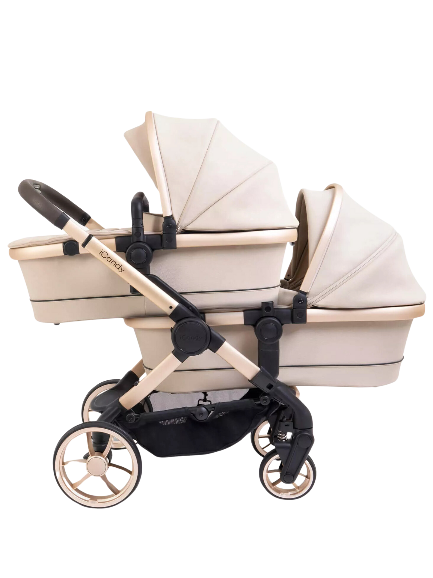 iCandy Peach 7 Twin Stroller and Bassinet - Biscotti