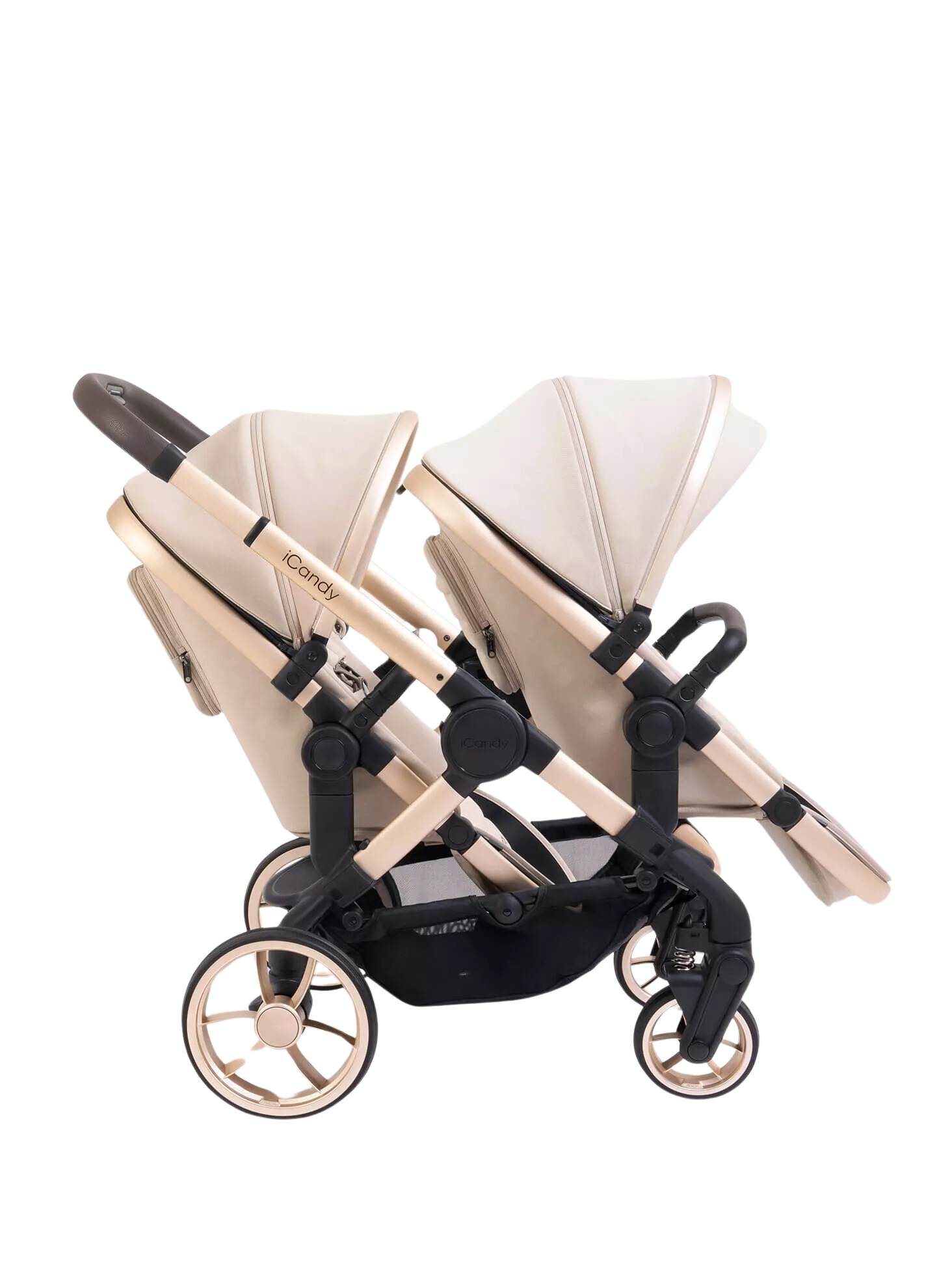 iCandy Peach 7 Twin Stroller and Bassinet - Biscotti