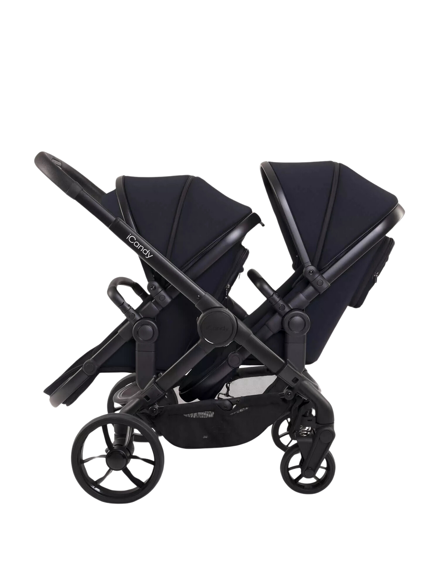 iCandy Peach 7 Twin Stroller and Bassinet - Black