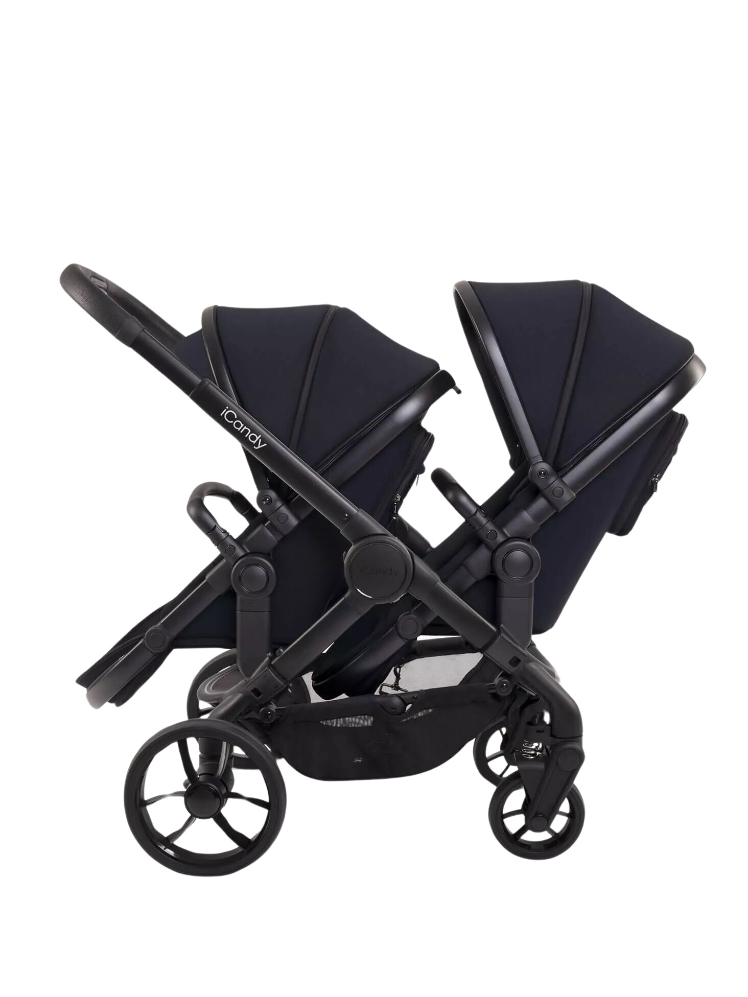 iCandy Peach 7 Twin Stroller and Bassinet - Black