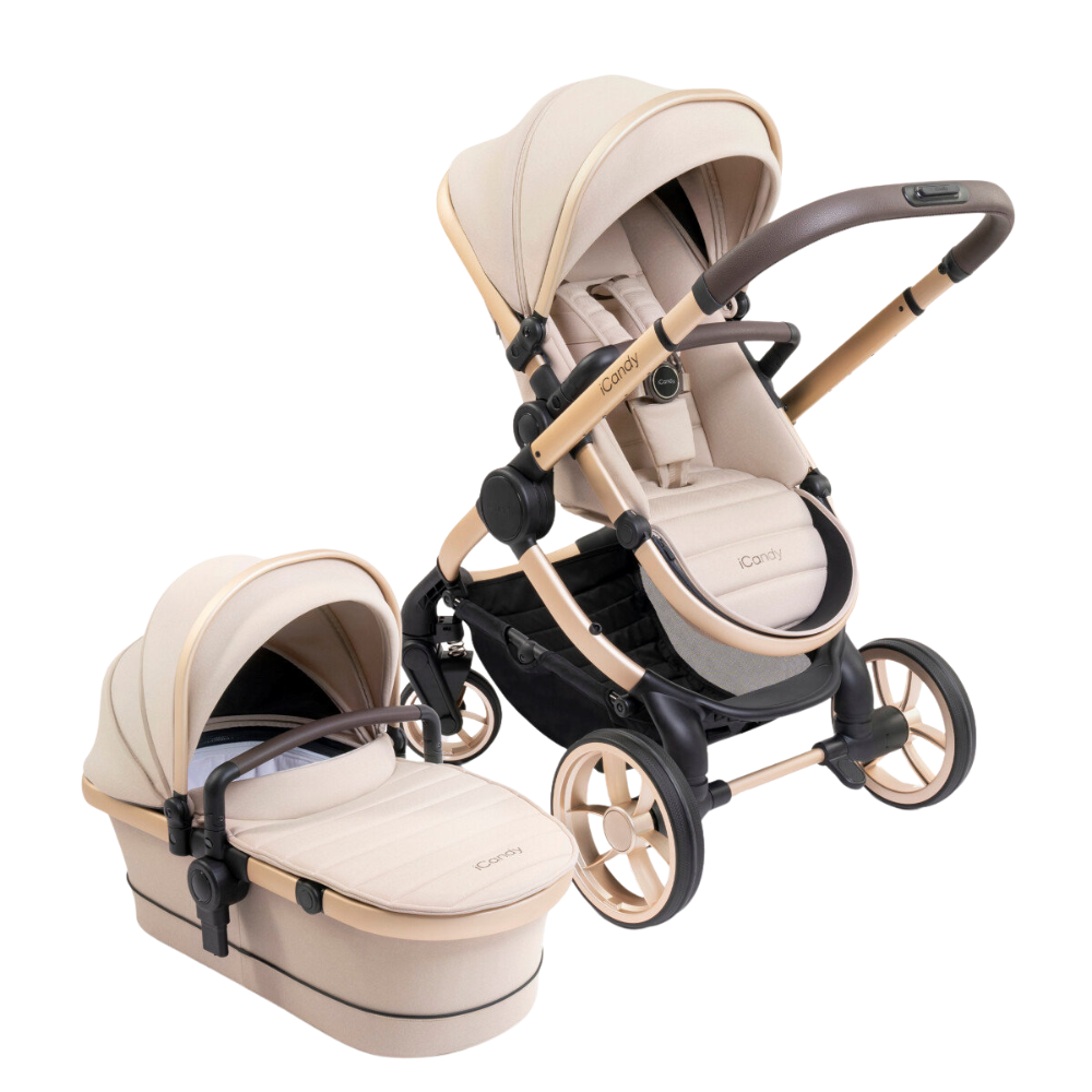 iCandy Peach Stroller and Bassinet in Biscotti