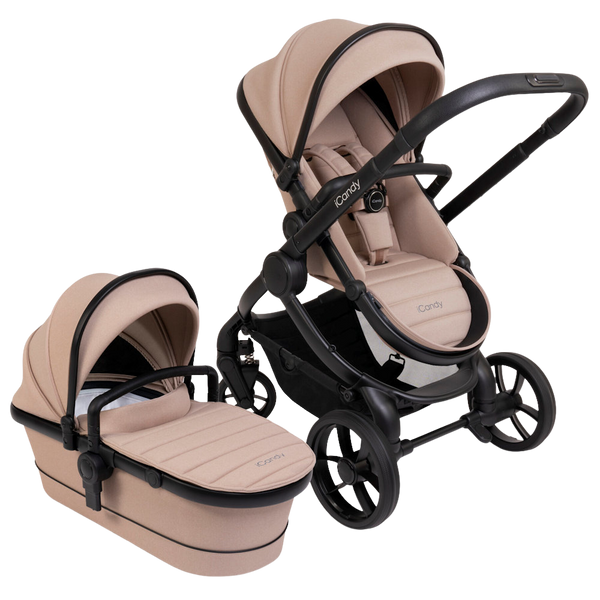 icandy baby stroller ICandy Peach 7 Cookie – Warm Beige Luxury Bassinet Stroller