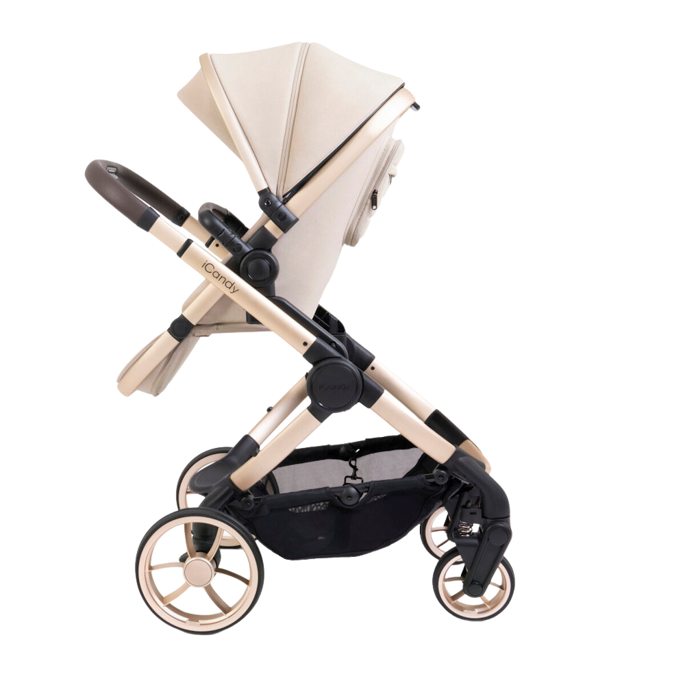 iCandy Peach 7 Single Stroller and Bassinet - Biscotti