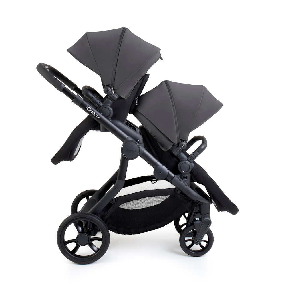 iCandy Orange 4 Double Stroller and Bassinet Bundle - Fossil
