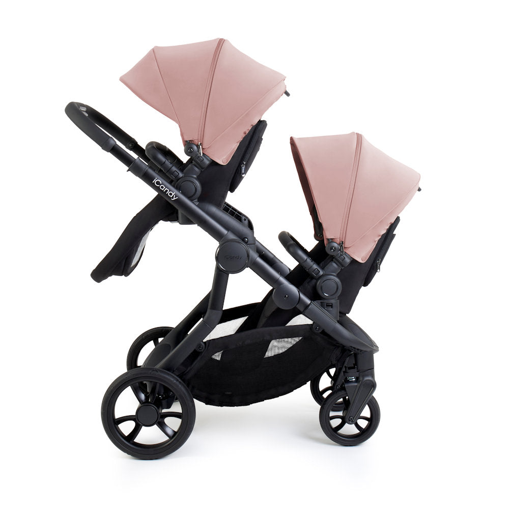 iCandy Orange 4 Twin Stroller and Bassinet Bundle - Rose