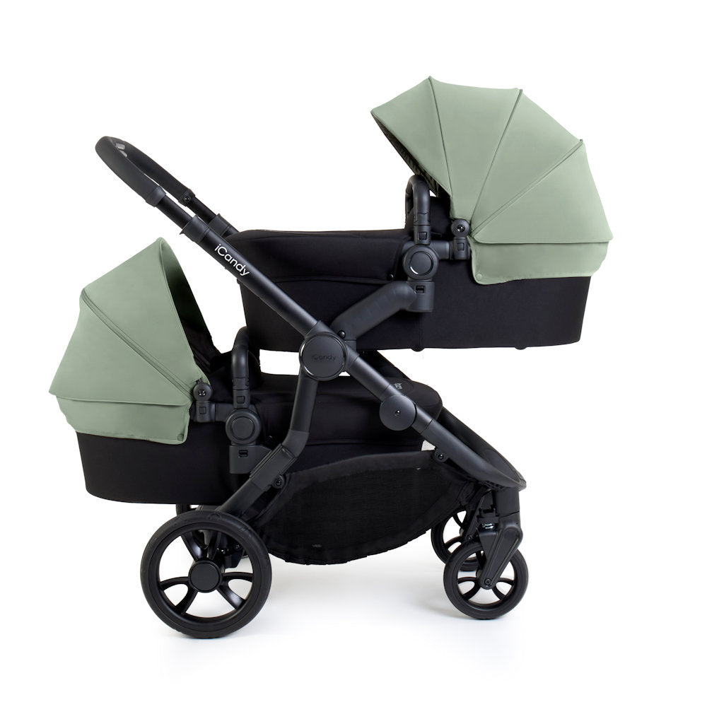 iCandy Orange 4 Twin Stroller and Bassinet Bundle - Pistachio