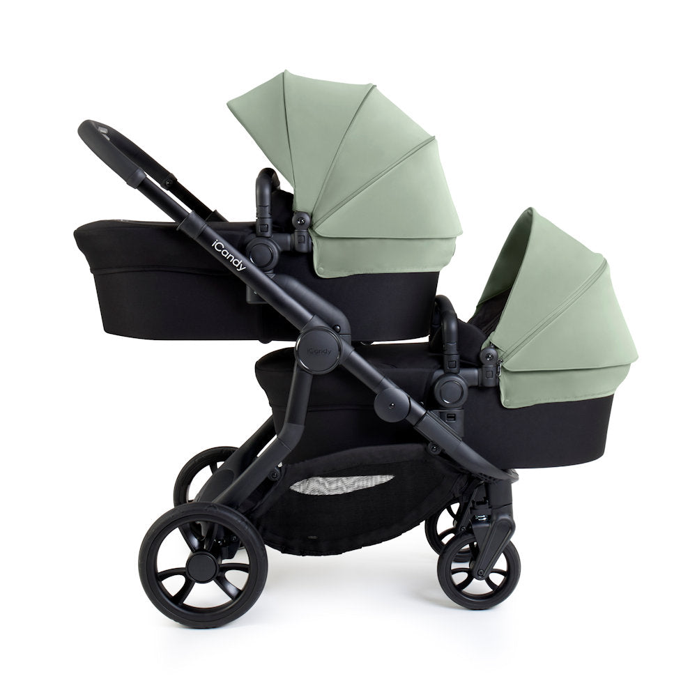 iCandy Orange 4 Twin Stroller and Bassinet Bundle - Pistachio