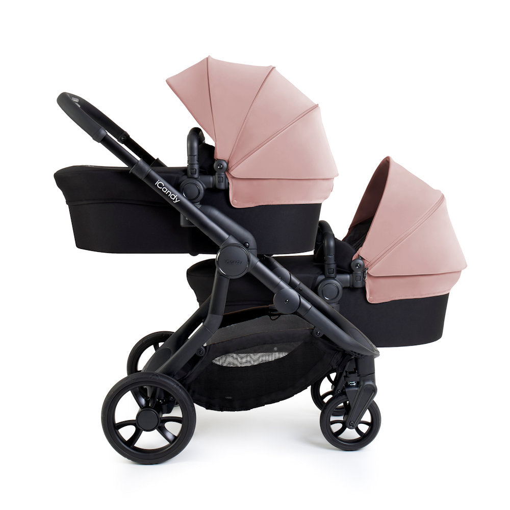 iCandy Orange 4 Twin Stroller and Bassinet Bundle - Rose