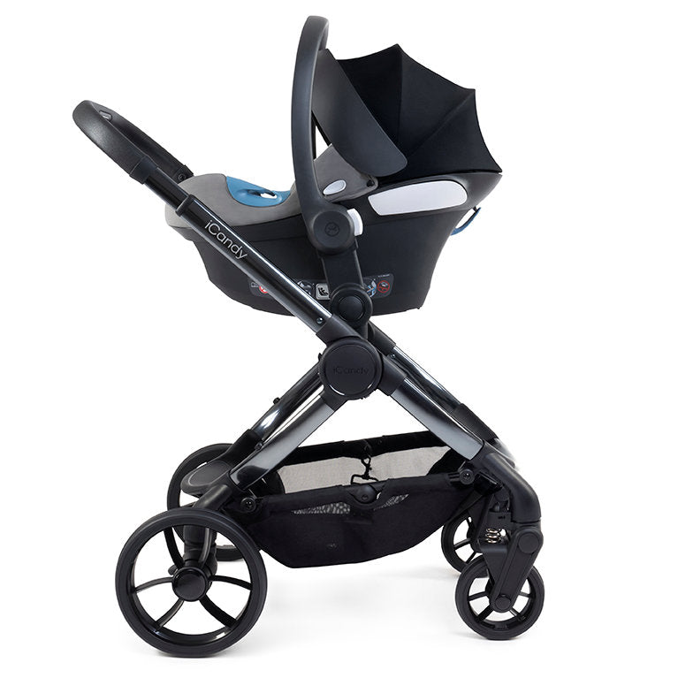 iCandy Peach 7 Single Stroller and Bassinet - Dark Grey