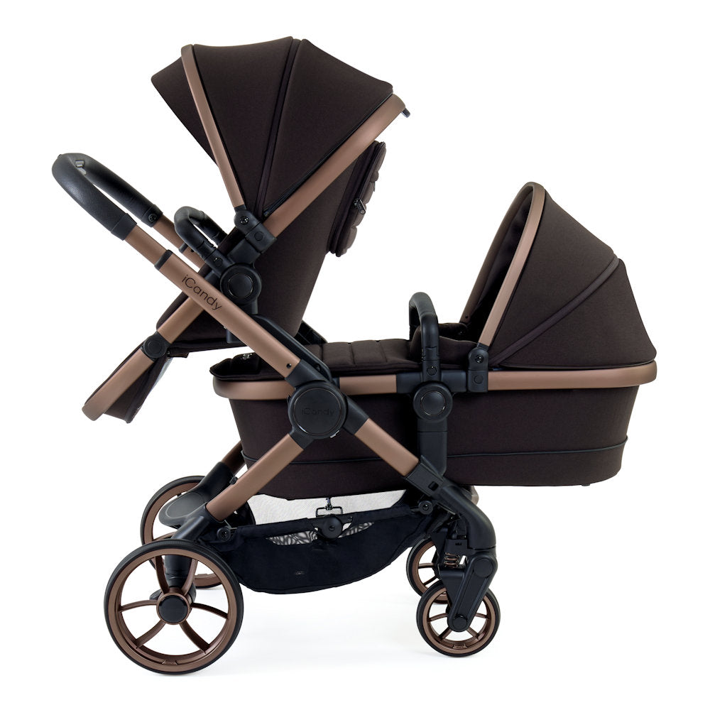 iCandy Peach 7 Double Stroller and Bassinet