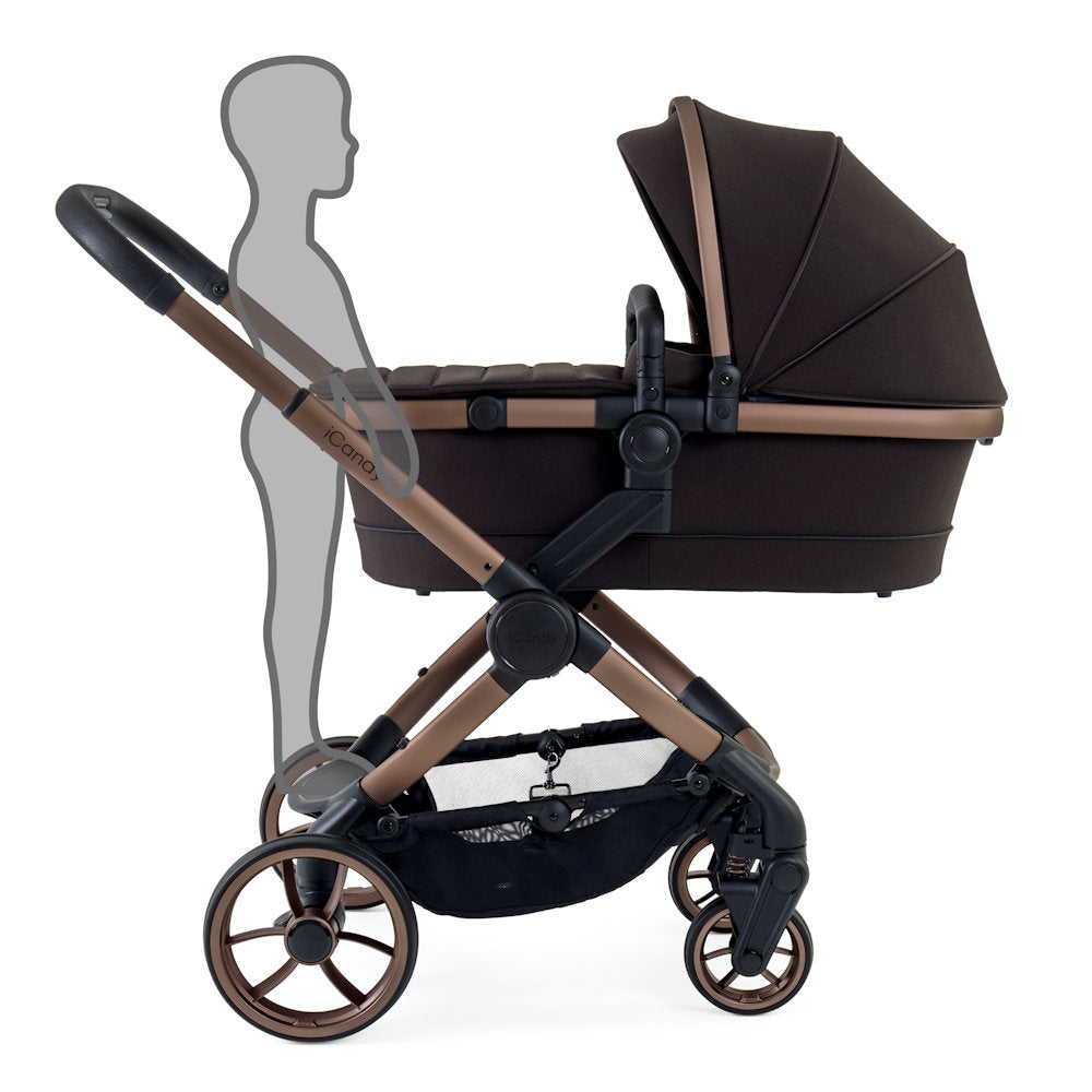 iCandy Peach 7 Stroller and Bassinet Complete Bundle - Pecan