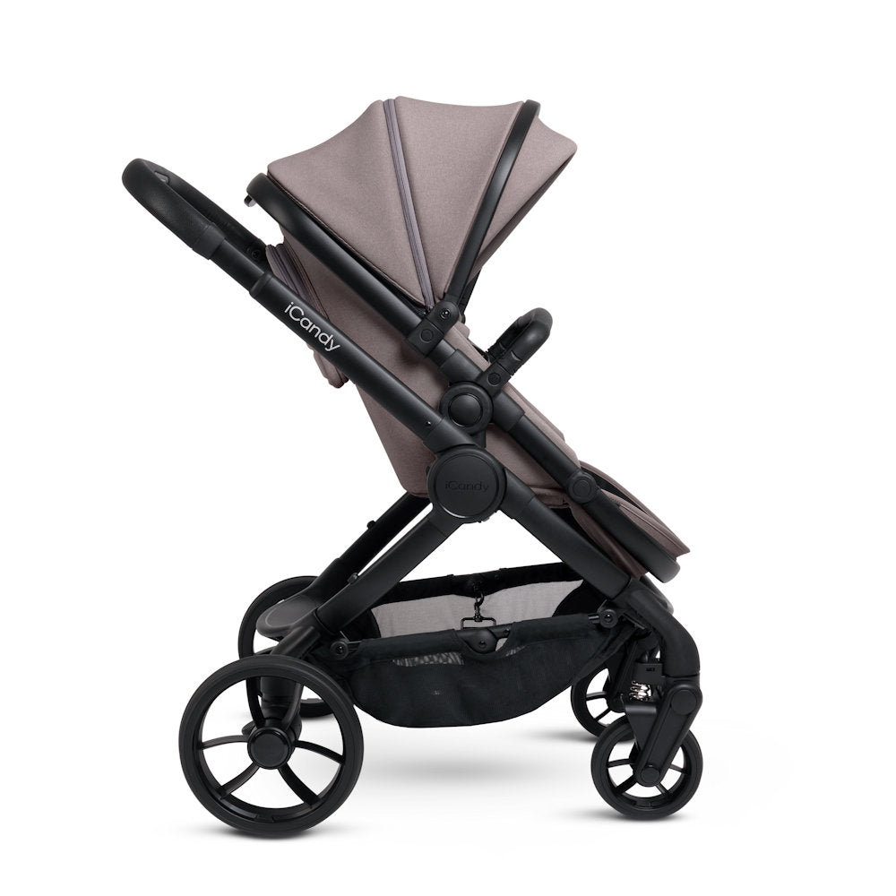 iCandy Peach 7 Double Stroller and Bassinet - Porcini