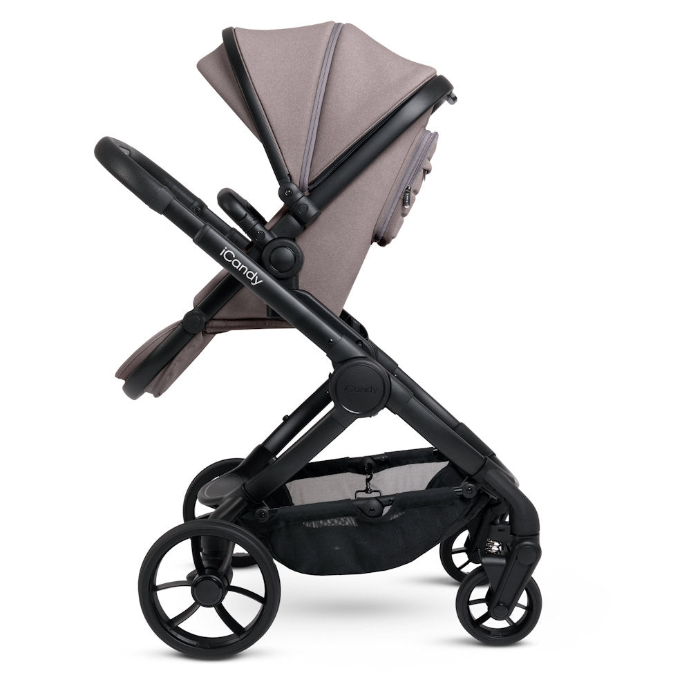 iCandy Peach 7 Double Stroller and Bassinet Complete - Porcini