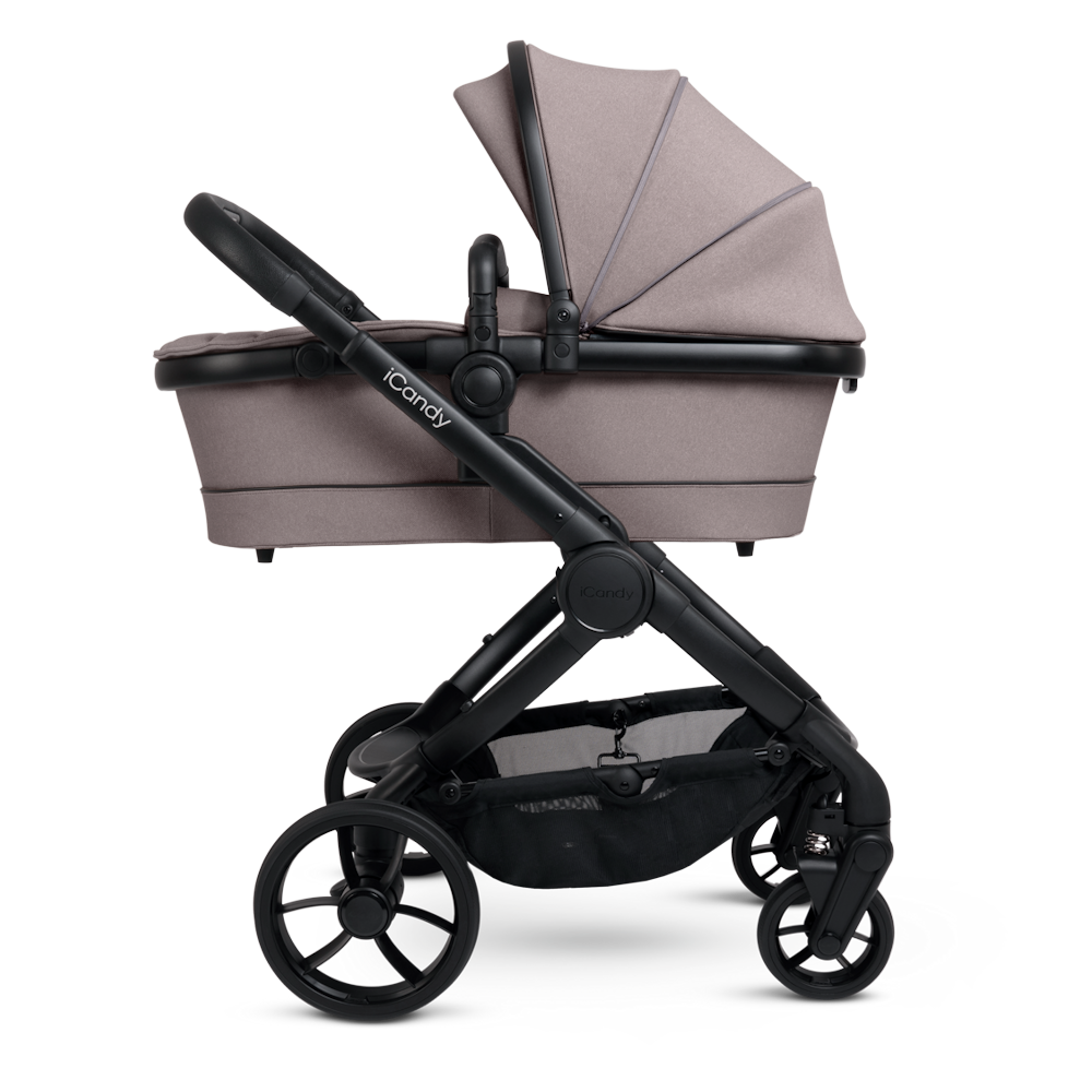 iCandy Peach 7 Stroller and Bassinet Complete Bundle - Porcini