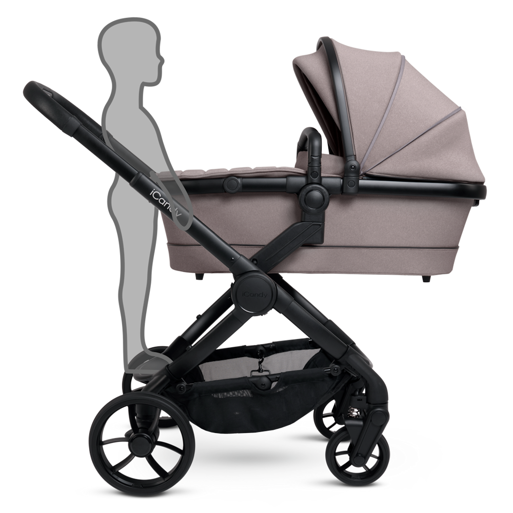 iCandy Peach 7 Stroller and Bassinet Complete Bundle - Porcini