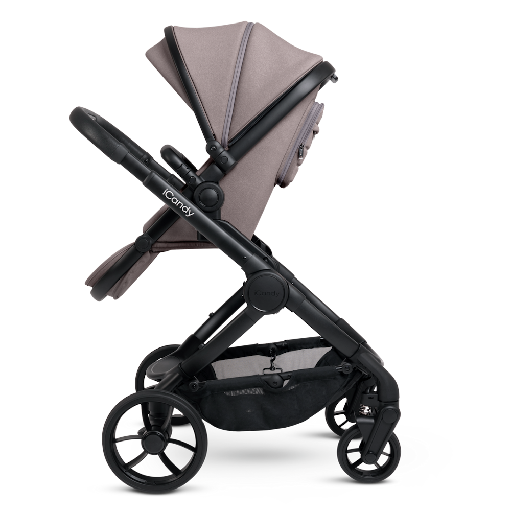 iCandy Peach 7 Stroller and Bassinet Complete Bundle - Porcini