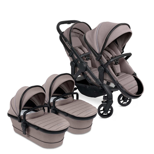 iCandy Peach 7 Twin Stroller and Bassinet - Porcini